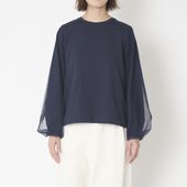 denicher/チュール×ジャージードッキングプルオーバー